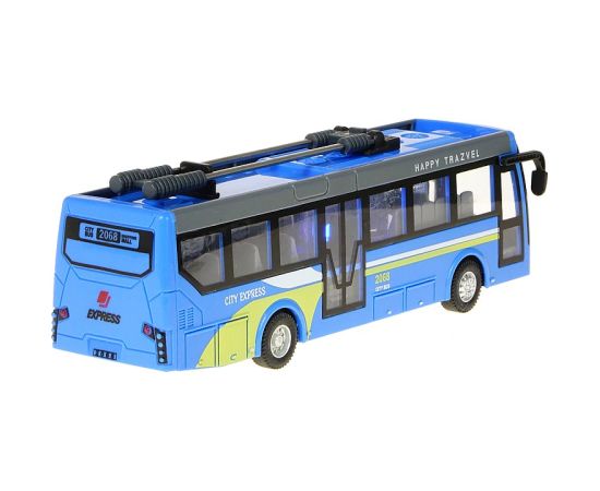 Adar Radio vadāmāis trolejbuss (4 funkcijas, gaisma) ar akkum. USB uzlade 21 cm 570573