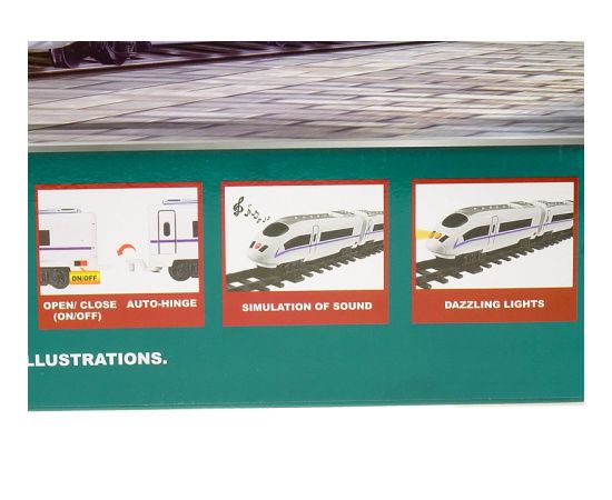Adar Dzelzceļš ar pasažieru vagoniem 186x86 cm (gaisma, skaņa) 569386