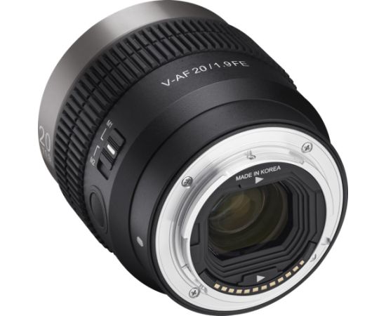 Samyang V-AF 20mm T1.9 lens for Sony