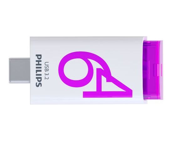 PHILIPS USB-C 3.2 Gen 1 Flash Drive Click Magic Purple 64GB