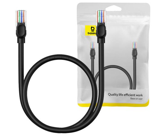 Baseus Ethernet CAT5, 0,5m network cable (black)