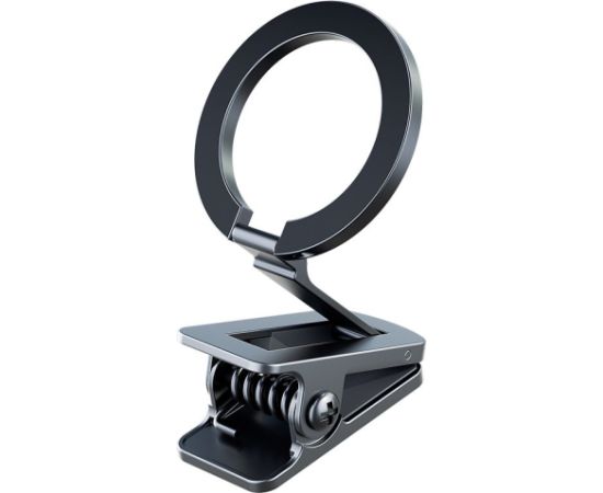 iLike   C63 Metal Table Clip Fix Universal Magnetic magsafe Ring size Smartphone adjustable holder Black
