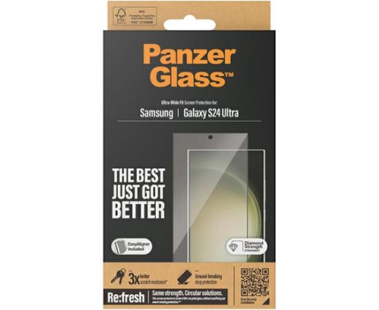 PanzerGlass Ultra-Wide Fit Sam S24 Ultra S928 Screen Protection 7352 z aplikatorem