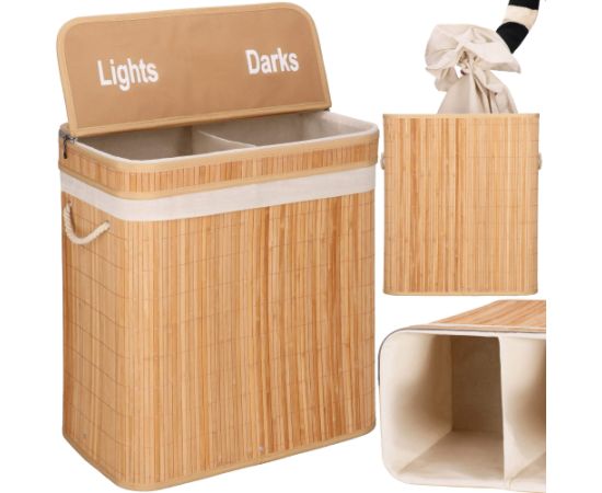 Bambusa veļas grozs Springos HA0155 100l