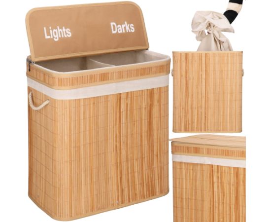 Bambusa veļas grozs Springos HA0155 100l