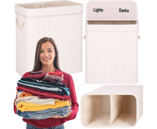 Bambusa veļas grozs Springos HA0160 100l