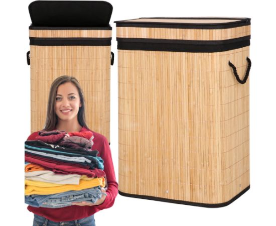 Bambusa veļas grozs Springos HA0157 72l