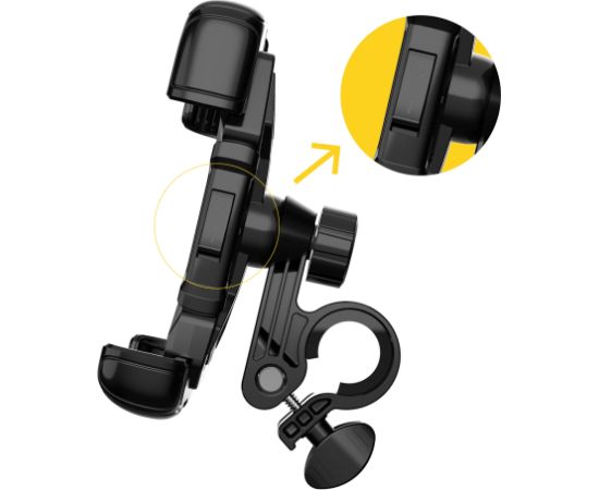 Wozinsky strong phone holder for the handlebar of a bicycle, motorcycle, scooters black (WBHBK6)