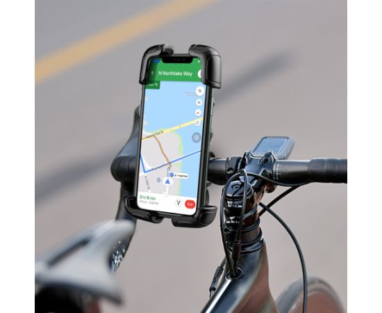 Wozinsky strong phone holder for the handlebar of a bicycle, motorcycle, scooters black (WBHBK6)