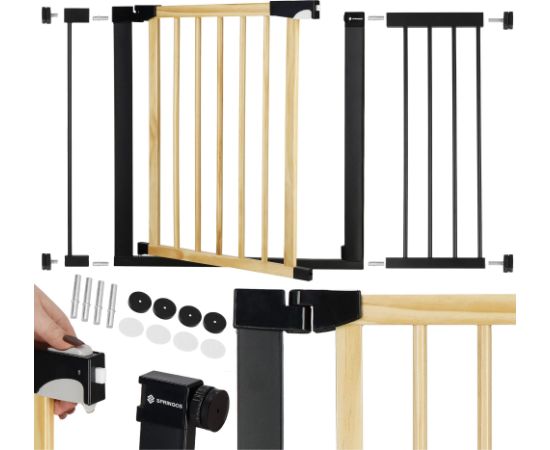 Лестничные защитные ворота Springos SG0012AC 75-117 см