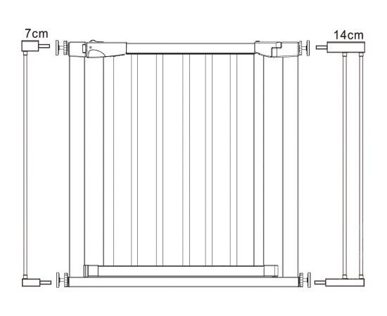 Лестничные защитные ворота Springos SG0012AB 75-103 см