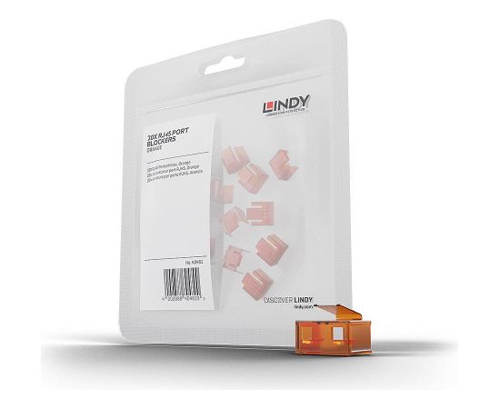 NET ACC RJ45 PORT BLOCKER/ORANGE PACK20 40481 LINDY