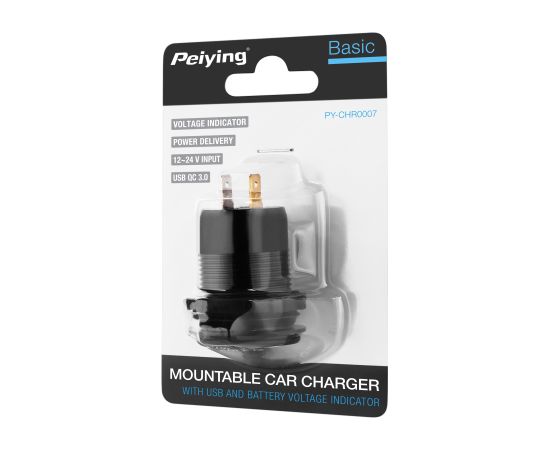 Peiying CHR0007 Встраиваемое зарядное устройство для автомобиля USB-C / PD / 63W