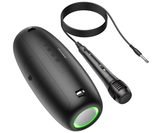 OEM Borofone Portatīvais Bluetooth skaļrunis BP13 Dazzling ar mikrofonu melns