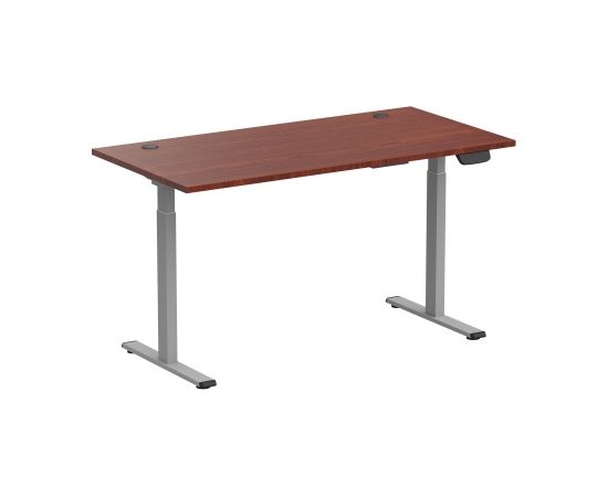 Adjustable Height Table Up Up Bjorn Gray, Table top L Dark Walnut Biroja galdi