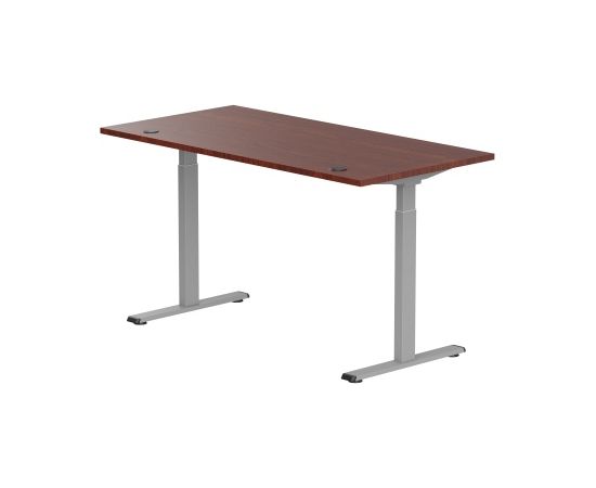 Adjustable Height Table Up Up Bjorn Gray, Table top L Dark Walnut Biroja galdi