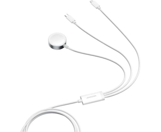 Apple Watch Magnetic Charger Joyroom S-IW008 Lightning + USB-C 5V 1.2m (White)