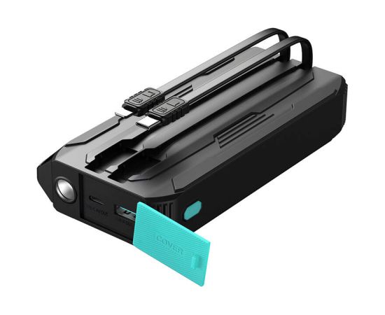 Powerbank Joyroom JR-L018 20000mAh, 22.5W, with Lightning + USB-C cable (black)