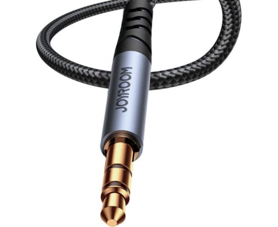 Joyroom SY-A09 AUX cable 3.5mm mini jack to 3.5mm mini jack, braided, 1.2m (black)