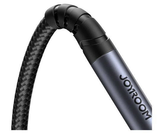 Joyroom SY-A09 AUX extension cable 3.5mm mini jack female to 3.5mm mini jack male, braided, 1.2m (black)