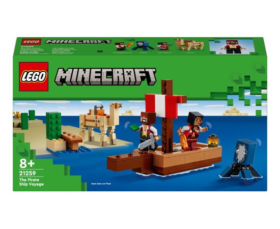 LEGO Minecraft Rejs statkiem pirackim (21259)