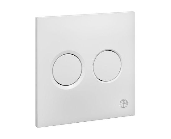 Gustavsberg taustiņš Triomont XS duo, 160x160 mm, pneimatiskais, balts Встроенные фреймы