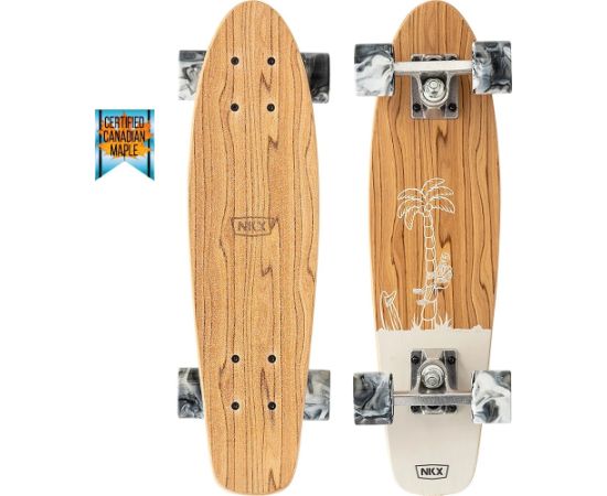 Skrituļdelis NKX Bones Mini Cruiser skeitbords 22" Vanilla