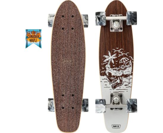 Skrituļdelis NKX Bones Mini Cruiser skeitbords 22" Grey Skrituļdēļi, Penibordi, Longbordi Skrituļdelis NKX Bones Mini Cruiser skeitbords 22" Grey Skrituļdēļi, Penibordi, Longbordi