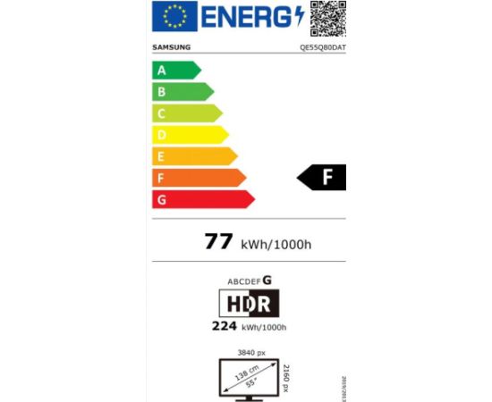 Samsung QE55Q80DATXXH 4K QLED MI televizors