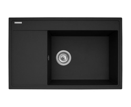 Zestaw - Zlewozmywak PYRAMIS CAMEA (79x50) 1B 1D R + Bateria IDEA Black Edition - 070168502BE - Volcano