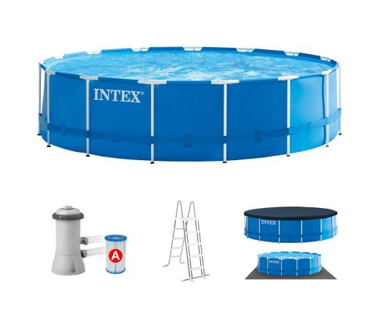 Intex Frame Baseina komplekts Rondo, Ø 457 x 122cm, peldbaseins