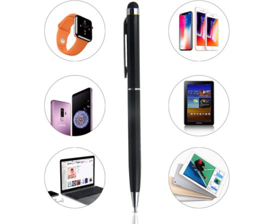 iLike PN1 Универсальный 2в1 Капацитивный Стилус с Ручкой (для Смартфона и Планшета) Черный
