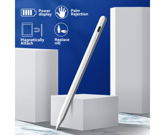 iLike SL3 Active NIB Stylus Pen with High sensivity 1.4mm fine for Apple iPad / iPhone Palm Rejection White