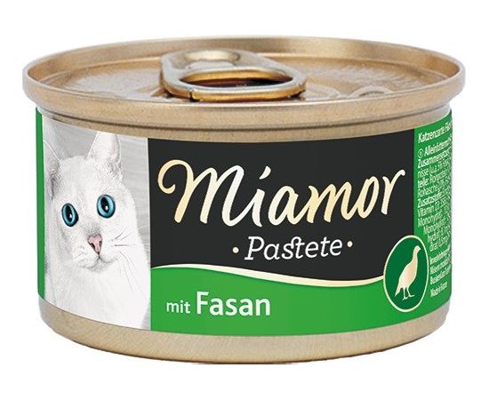 MIAMOR Pasztet mięsny dla kota bażant 85g