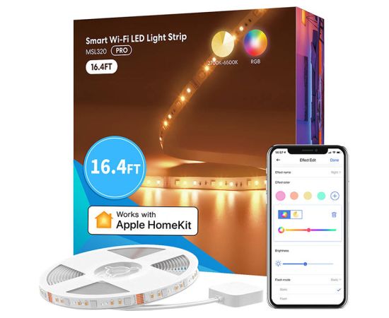 Smart Wi-FI LED Strip with RGBWW Meross MSL320 (5 meter) HomeKit