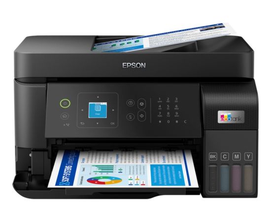Epson EcoTank ET-4810, multifunction printer (black, USB, LAN, WLAN, scan, copy, fax) Lāzera daudzfunkciju printeri