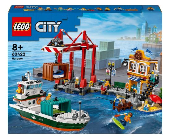 LEGO City Nadmorski port ze statkiem towarowym (60422)