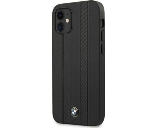 BMW BMHCP12STTBK Aizmugurējais Apvalks Priekš Apple iPhone 12 Mini
