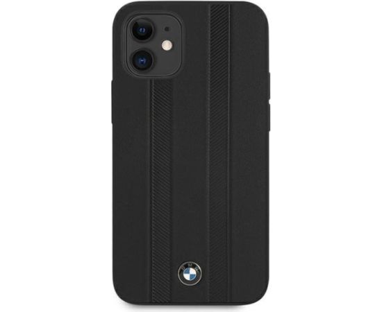 BMW BMHCP12STTBK Aizmugurējais Apvalks Priekš Apple iPhone 12 Mini
