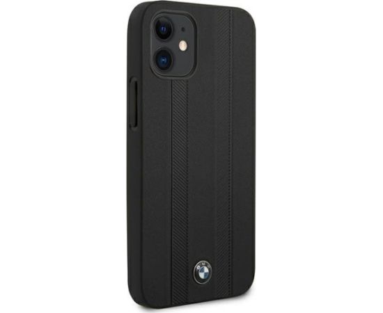 BMW BMHCP12STTBK Aizmugurējais Apvalks Priekš Apple iPhone 12 Mini