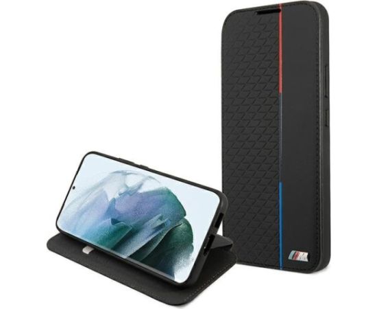 BMW BMBKS22MTRTBK Grāmatveida Apvalks Priekš Samsung Galaxy S22+