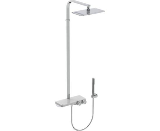 Ideal Standard dušas sistēma ar termostatu Ceratherm S200, ar dušas galvu 300x200 mm un rokas dušu, hroms