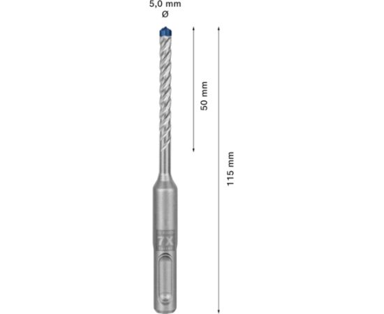 Bosch Expert hammer drill SDS-plus-7X, 5mm, 30 pieces (working length 50mm)