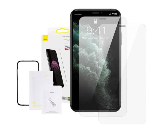 Baseus 0.3mm Full-glass Tempered Glass Film(2pcs pack) for iPhone XR/11 6.1inch