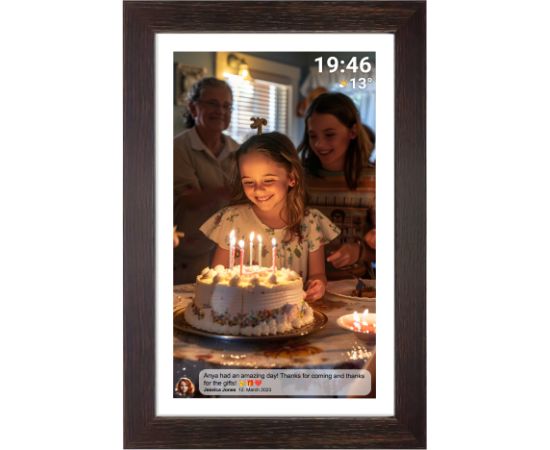 Denver PFF-1543DW Dark Wood Digitālie Foto rāmīši