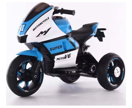 Lean Cars HT-5188 zils elektriskais bērnu motocikls uz akumulatora