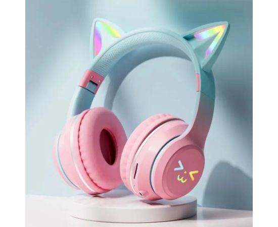 Goodbuy Strange Eyes bezvadu austiņas bērniem | bluetooth 5.1 rozā krāsā