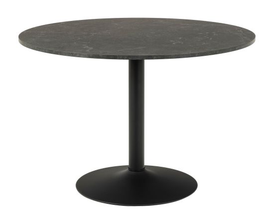 Dining table IBIZA D110xH74cm, black marble