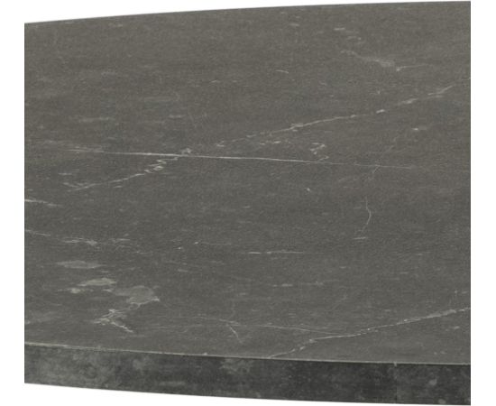 Dining table IBIZA D110xH74cm, black marble