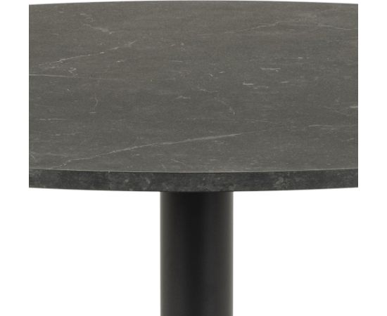 Dining table IBIZA D110xH74cm, black marble